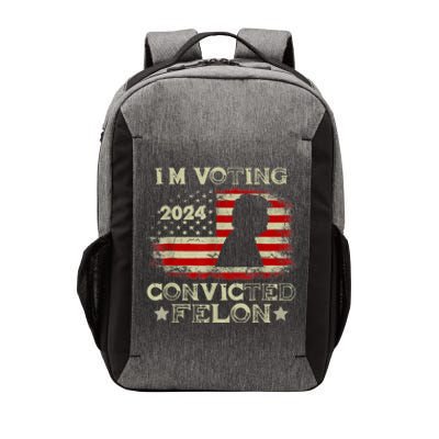 IM Voting Convicted Felon Funny Pro Trump 2024 Vector Backpack