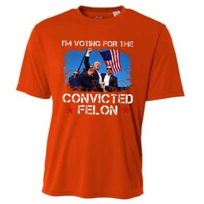 IM Voting Convicted Felon 2024 Trump 2024 Convicted Felon Cooling Performance Crew T-Shirt