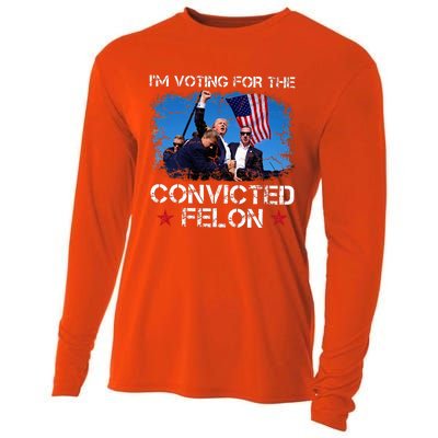 IM Voting Convicted Felon 2024 Trump 2024 Convicted Felon Cooling Performance Long Sleeve Crew