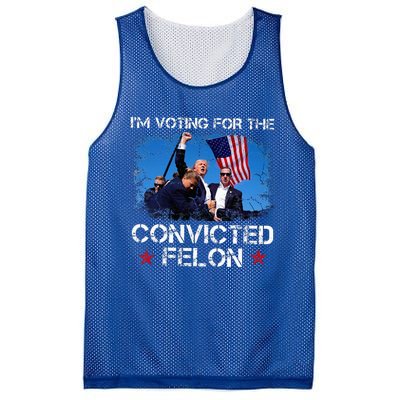 IM Voting Convicted Felon 2024 Trump 2024 Convicted Felon Mesh Reversible Basketball Jersey Tank