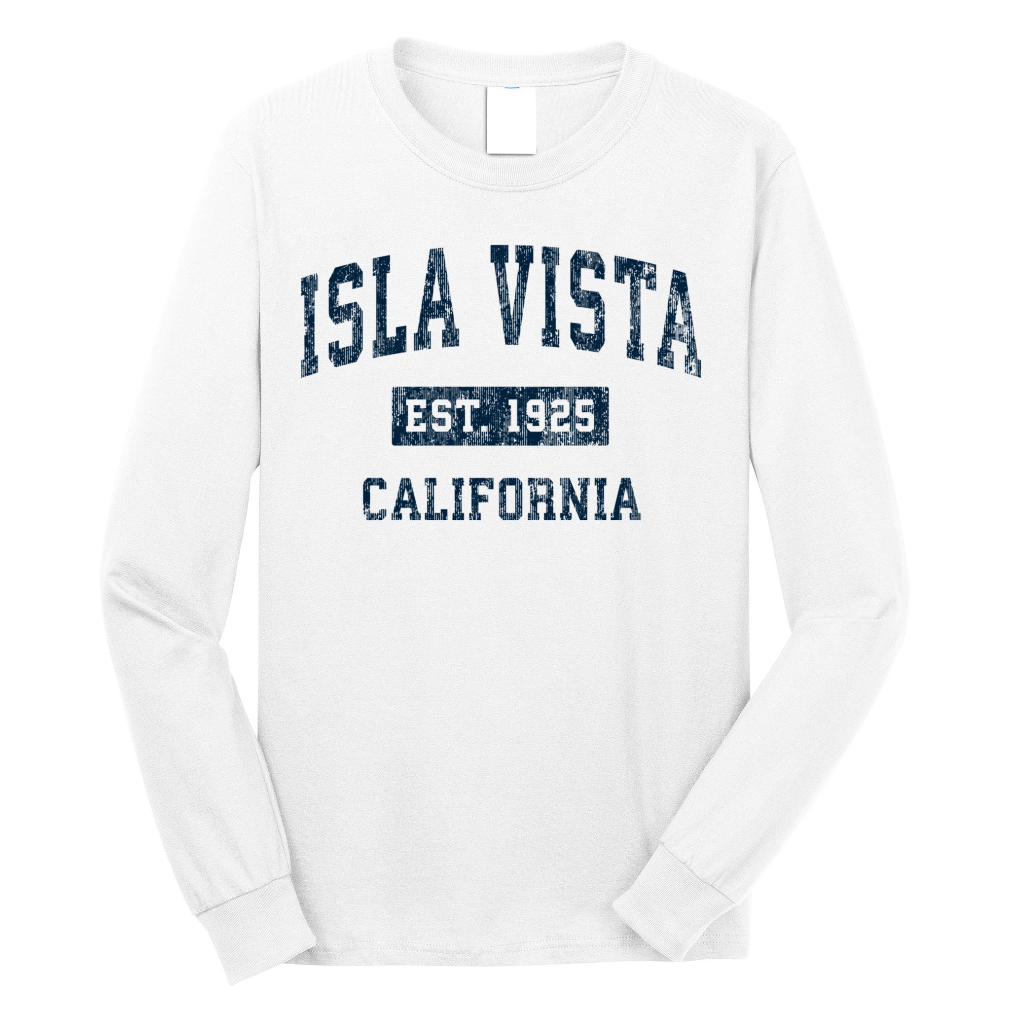Isla Vista California Ca Vintage Sports Long Sleeve Shirt