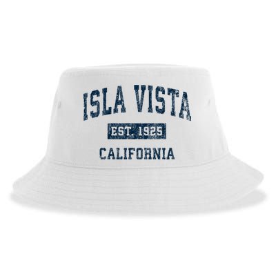 Isla Vista California Ca Vintage Sports Sustainable Bucket Hat