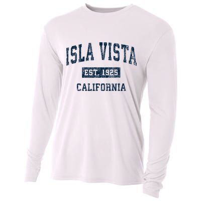 Isla Vista California Ca Vintage Sports Cooling Performance Long Sleeve Crew