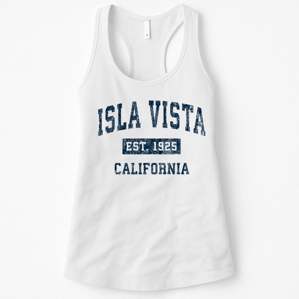 Isla Vista California Ca Vintage Sports Womens Tank Top