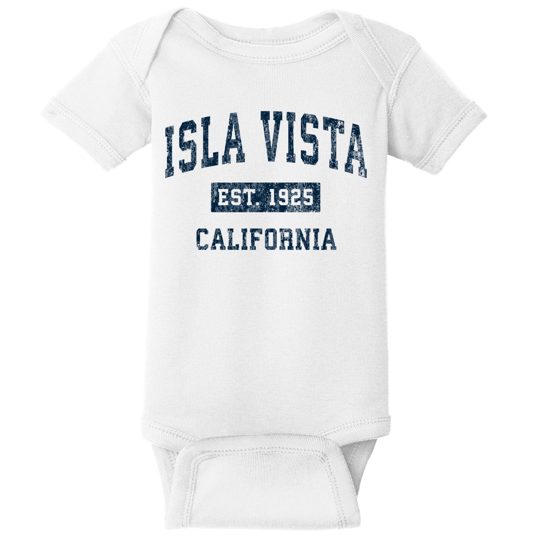 Isla Vista California Ca Vintage Sports Baby Bodysuit