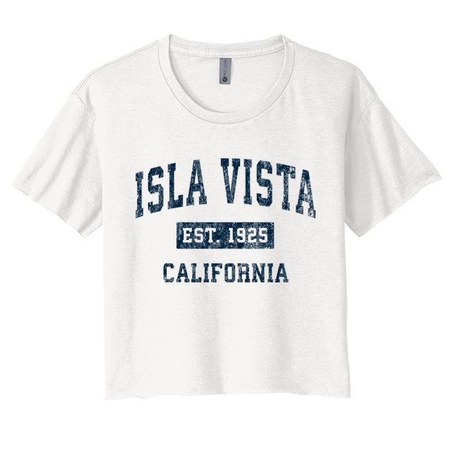 Isla Vista California Ca Vintage Sports Crop Top