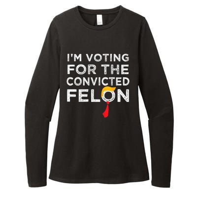 IM Voting Convicted Felon 2024 Trump 2024 Convicted Felon Womens CVC Long Sleeve Shirt