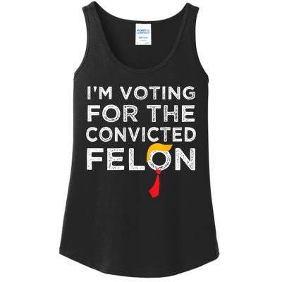 IM Voting Convicted Felon 2024 Trump 2024 Convicted Felon Ladies Essential Tank