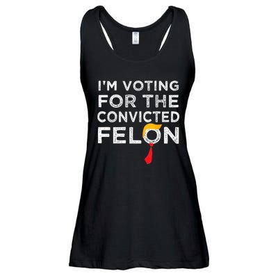 IM Voting Convicted Felon 2024 Trump 2024 Convicted Felon Ladies Essential Flowy Tank