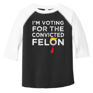 IM Voting Convicted Felon 2024 Trump 2024 Convicted Felon Toddler Fine Jersey T-Shirt