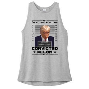 IM Voting Convicted Felon 2024 Trump 2024 Convicted Felon Ladies PosiCharge Tri-Blend Wicking Tank