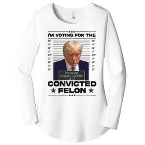 IM Voting Convicted Felon 2024 Trump 2024 Convicted Felon Women's Perfect Tri Tunic Long Sleeve Shirt