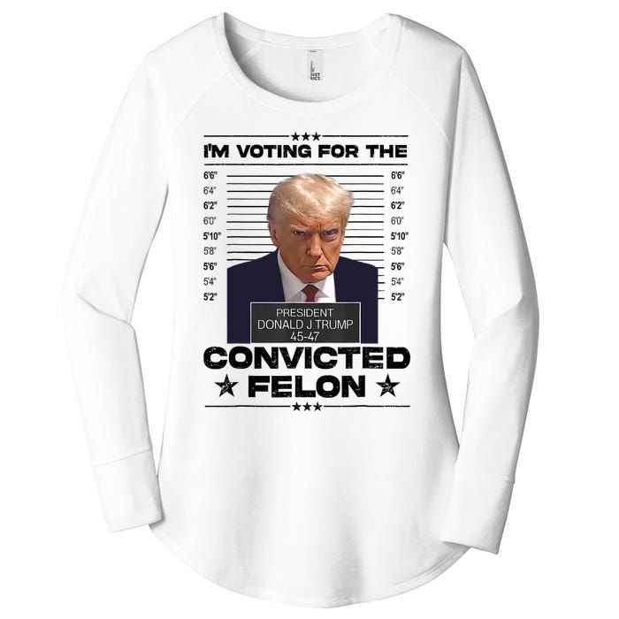 IM Voting Convicted Felon 2024 Trump 2024 Convicted Felon Women's Perfect Tri Tunic Long Sleeve Shirt