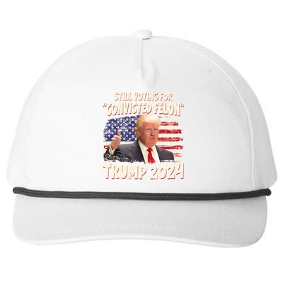 IM Voting Convicted Felon 2024 Trump 2024 Convicted Felon Snapback Five-Panel Rope Hat