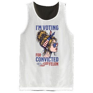 IM Voting Convicted Felon 2024 Messy Bun Convicted Felon Mesh Reversible Basketball Jersey Tank