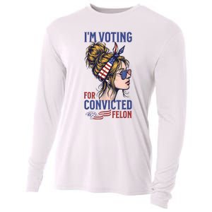 IM Voting Convicted Felon 2024 Messy Bun Convicted Felon Cooling Performance Long Sleeve Crew