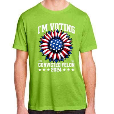 IM Voting Convicted Felon 2024 Us Flag Convicted Felon Adult ChromaSoft Performance T-Shirt