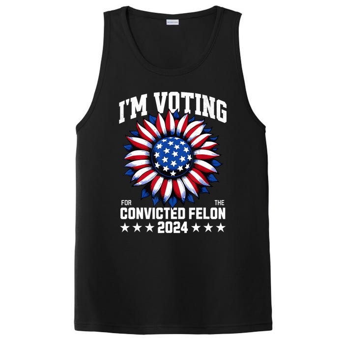 IM Voting Convicted Felon 2024 Us Flag Convicted Felon PosiCharge Competitor Tank