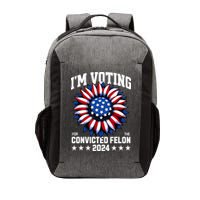IM Voting Convicted Felon 2024 Us Flag Convicted Felon Vector Backpack