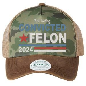 Im Voting Convicted Felon Trump 2024 Legacy Tie Dye Trucker Hat