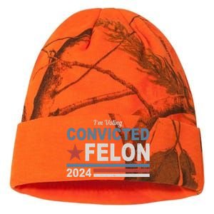 Im Voting Convicted Felon Trump 2024 Kati Licensed 12" Camo Beanie