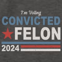 Im Voting Convicted Felon Trump 2024 Vector Backpack