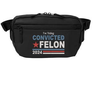 Im Voting Convicted Felon Trump 2024 Crossbody Pack