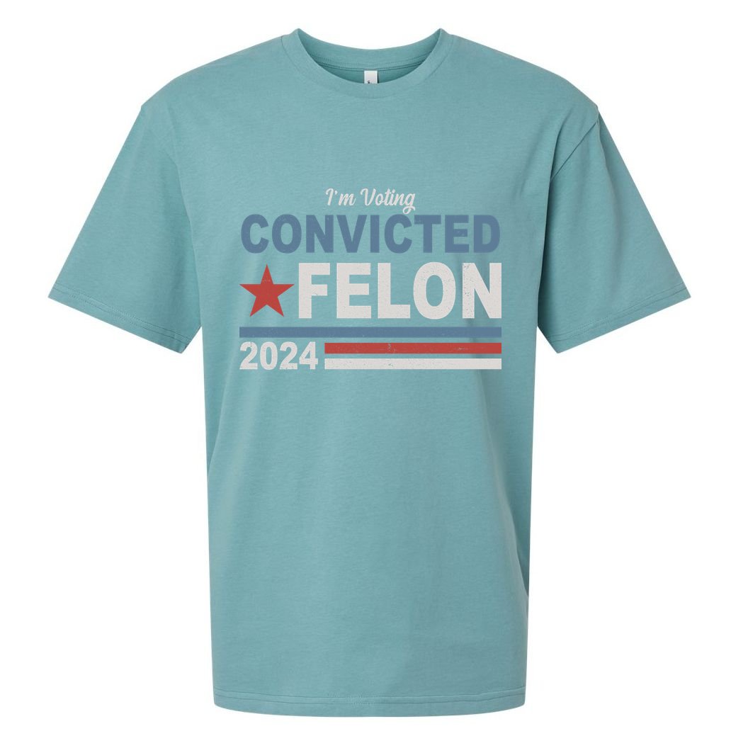 Im Voting Convicted Felon Trump 2024 Sueded Cloud Jersey T-Shirt
