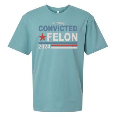 Im Voting Convicted Felon Trump 2024 Sueded Cloud Jersey T-Shirt