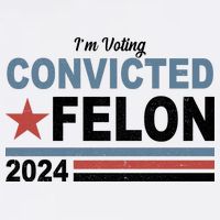 Im Voting Convicted Felon Trump 2024 Garment-Dyed Heavyweight T-Shirt