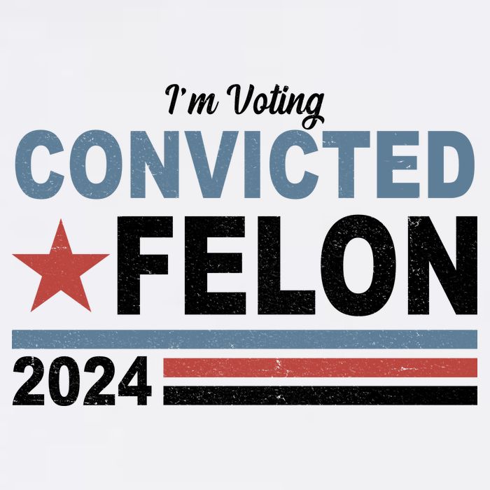 Im Voting Convicted Felon Trump 2024 Garment-Dyed Heavyweight T-Shirt