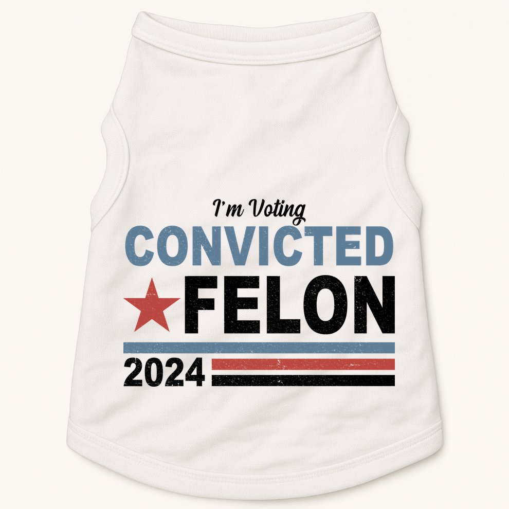 Im Voting Convicted Felon Trump 2024 Doggie Tank