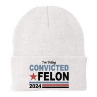 Im Voting Convicted Felon Trump 2024 Knit Cap Winter Beanie