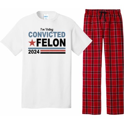 Im Voting Convicted Felon Trump 2024 Pajama Set