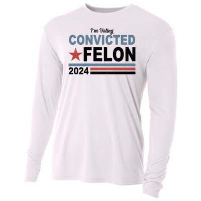 Im Voting Convicted Felon Trump 2024 Cooling Performance Long Sleeve Crew