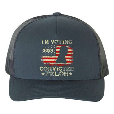 IM Voting Convicted Felon Funny Pro Trump 2024 Yupoong Adult 5-Panel Trucker Hat