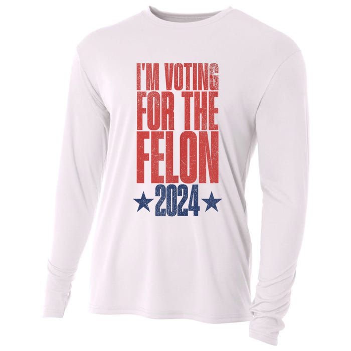 IM Voting Convicted Felon 2024 Stand Out With Bold Statement Cooling Performance Long Sleeve Crew