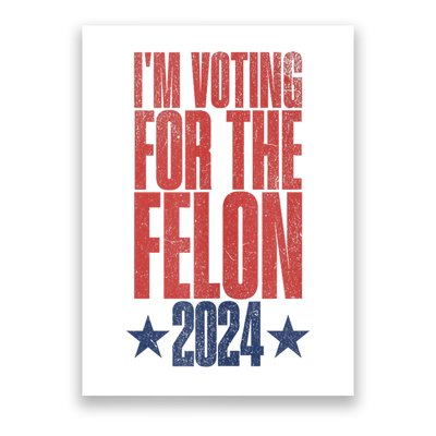 IM Voting Convicted Felon 2024 Stand Out With Bold Statement Poster