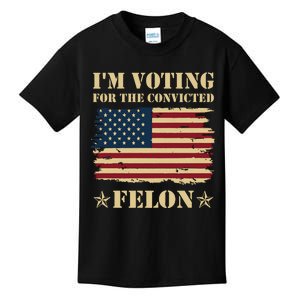 IM Voting Convicted Felon 2024 Kids T-Shirt