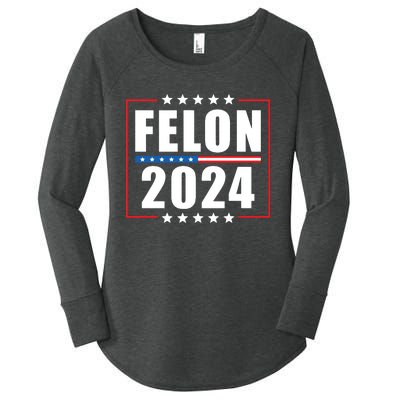 IM Voting Convicted Felon 2024 Women's Perfect Tri Tunic Long Sleeve Shirt