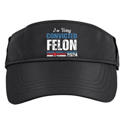 IM Voting Convicted Felon 2024 Funny Political Adult Drive Performance Visor