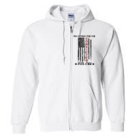 Im Voting Convicted Felon 2024 Pro Trump Usa Flag Full Zip Hoodie