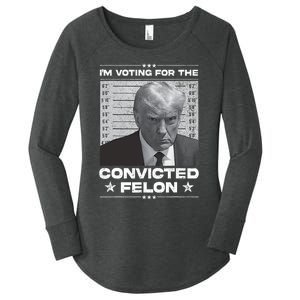 IM Voting Convicted Felon 2024 Trump 2024 Convicted Felon Women's Perfect Tri Tunic Long Sleeve Shirt