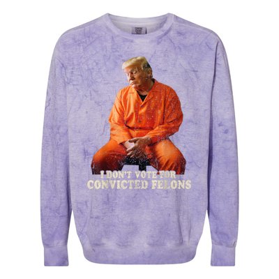 IM Voting Convicted Felon 2024 Trump 2024 Convicted Felon Colorblast Crewneck Sweatshirt