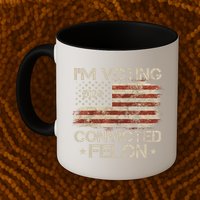 Im Voting Convicted Felon Trump Usa 2024 Vintage Mug