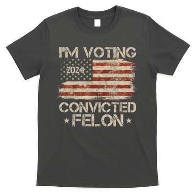 Im Voting Convicted Felon Trump Usa 2024 Vintage T-Shirt