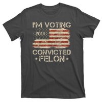 Im Voting Convicted Felon Trump Usa 2024 Vintage T-Shirt