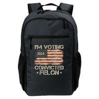 Im Voting Convicted Felon Trump Usa 2024 Vintage Backpack