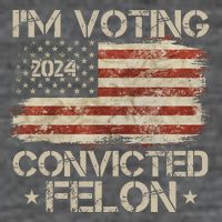 Im Voting Convicted Felon Trump Usa 2024 Vintage Backpack