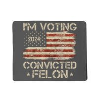 Im Voting Convicted Felon Trump Usa 2024 Vintage Mousepad